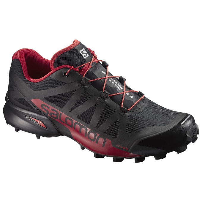 SALOMON SPEEDCROSS PRO 2 Philippines - Men's Trail Running Shoes - Black/Burgundy | 083562-RBV